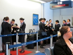 Japanese Air Stewardess Team